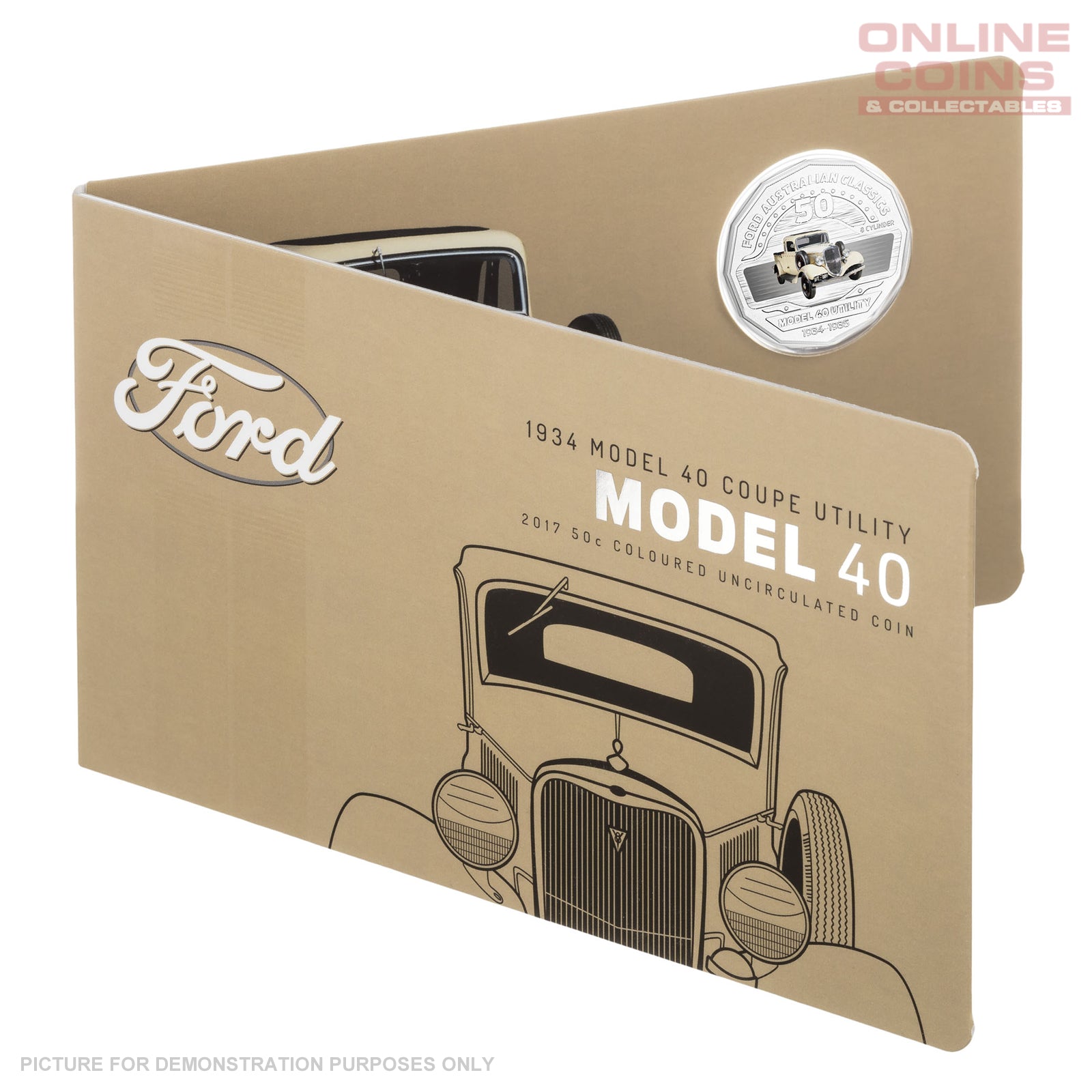 2017 Royal Australian Mint Ford Classics 50c Coin In Card - Model 40